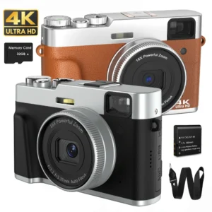 מצלמת 4K דיגיטלית עם פוקוס אוטומטי 48MP לצילום וידאו