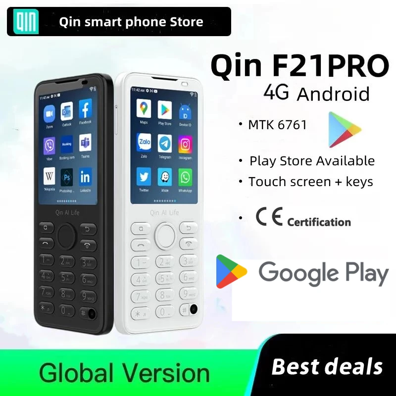 פלאפון חצי טאץ' חכם Qin F21 Pro