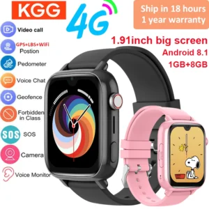 שעון חכם 4G לילדים עם GPS, שיחות וידאו ואפליקציות
