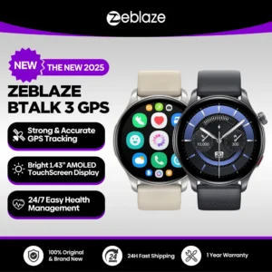 שעון חכם GPS Zeblaze Btalk 3 - מסך AMOLED, שיחות בלוטוס, מעקב ספורט