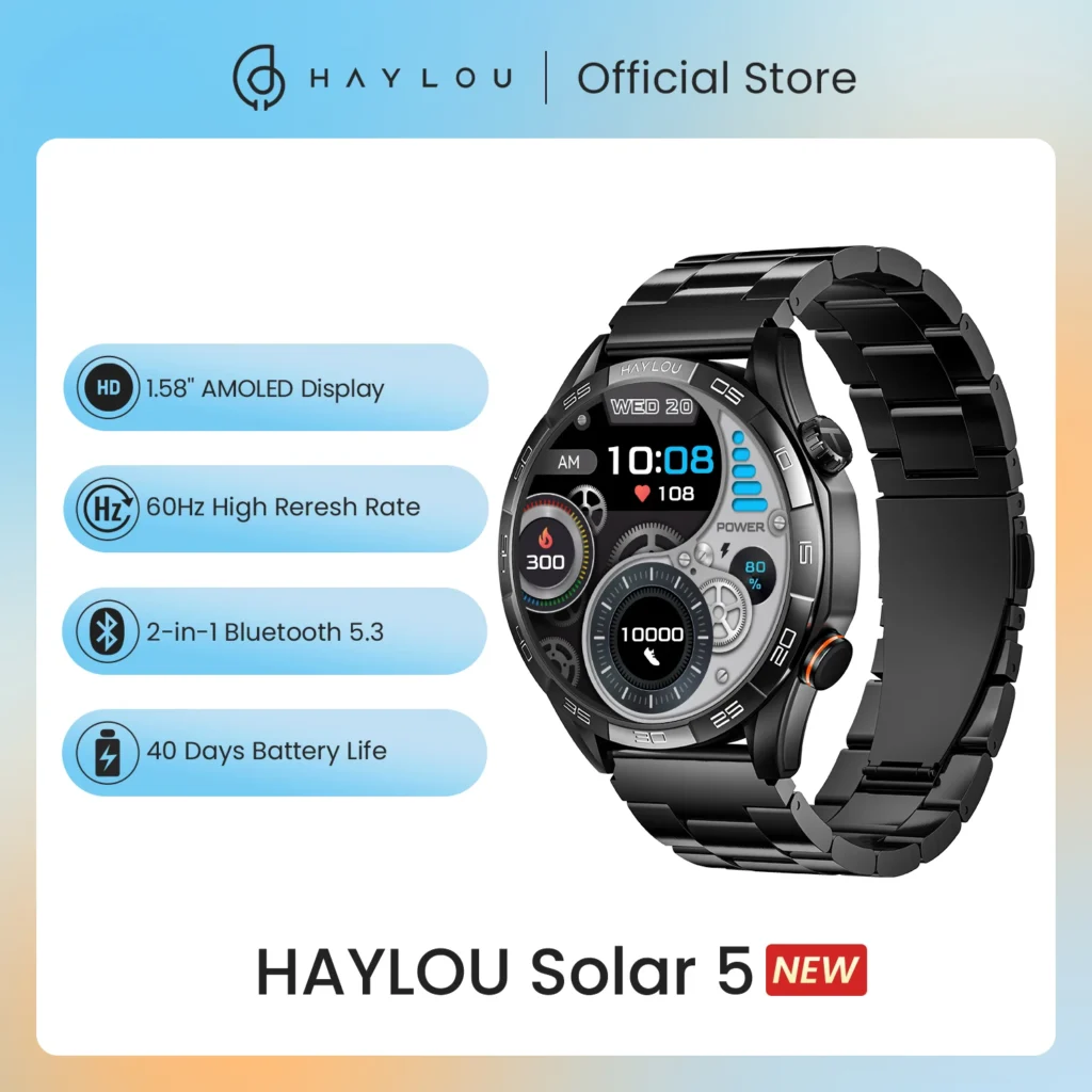 שעון חכם HAYLOU Solar 5 עם שיחות קוליות